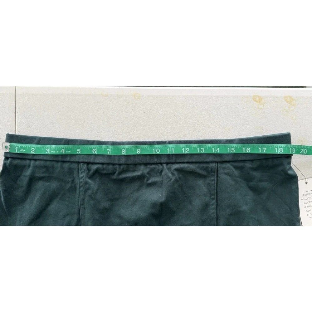 ELOQUII Womens Dark Green High Waist Pencil Midi Skirt Career Office Workwear 18